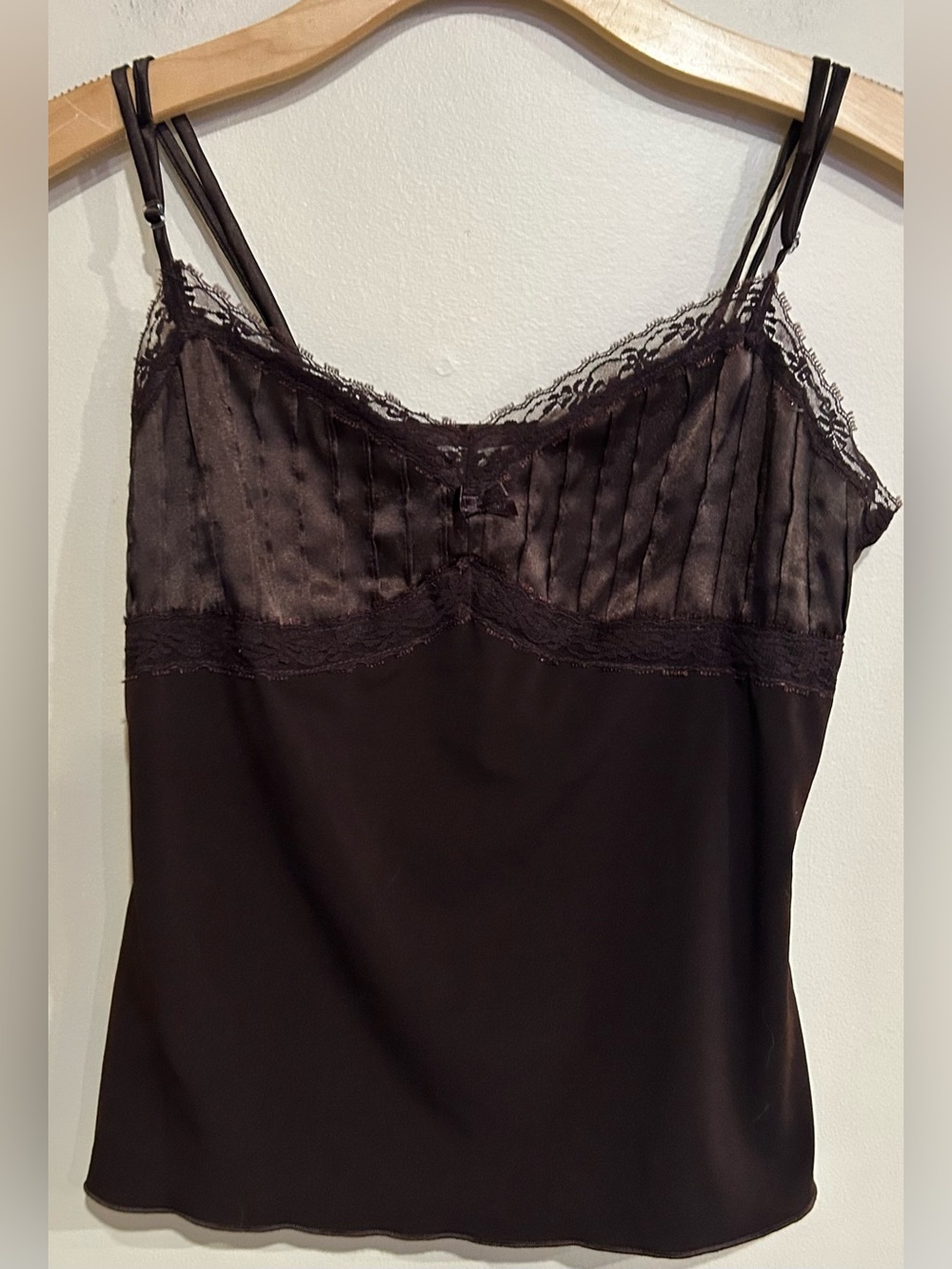 VTG Y2K Speechless Lace Satin Camisole Large Festival Boho Whimsy Hippie
